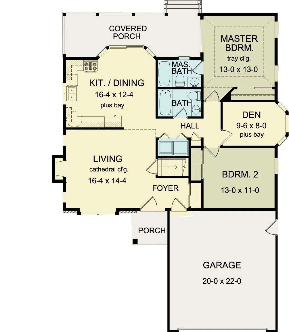 Laurel Ranch 2 Bedroom Floor Plan